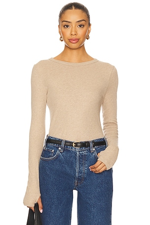 New Classic Long Sleeve Crew Top Enza Costa