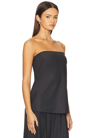 Enza Costa Easy Strapless Tunic in Charcoal