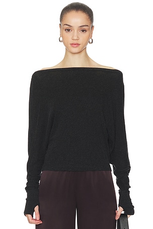 Cashmere Jersey Dolman Top Enza Costa