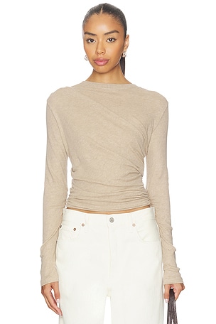 Jersey Long Sleeve Crew Top Enza Costa