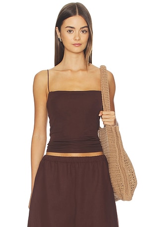 Supima Cotton Essential Strappy Tank Enza Costa