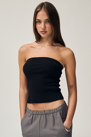 Cotton Rib Bandeau Top Enza Costa