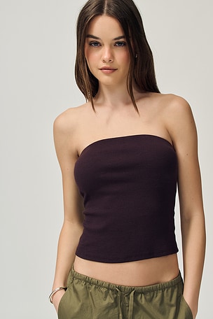 Cotton Rib Bandeau Top Enza Costa