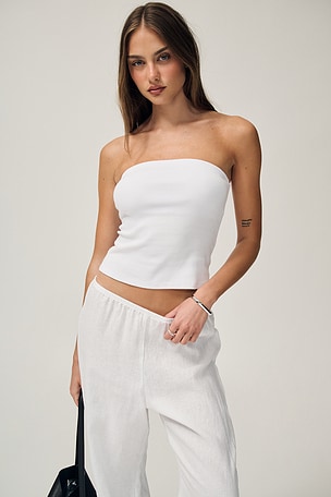 Cotton Rib Bandeau Top Enza Costa