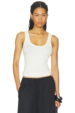 Military Rib Crop Tank Enza Costa