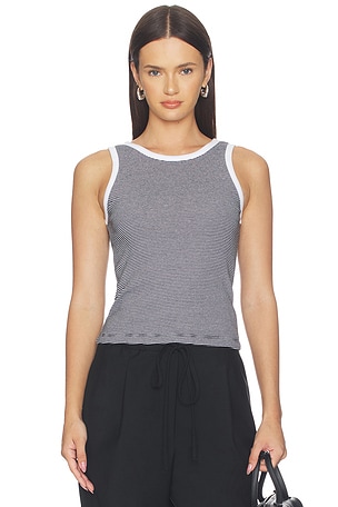 Cotton Mini Stripe Tank Enza Costa