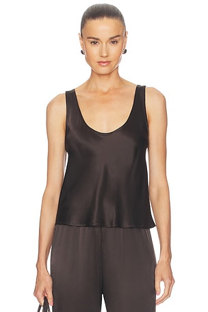 Silk Satin U Tank Enza Costa