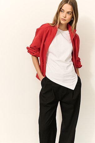 Supima Structured Jersey Assymetrical Tee Enza Costa
