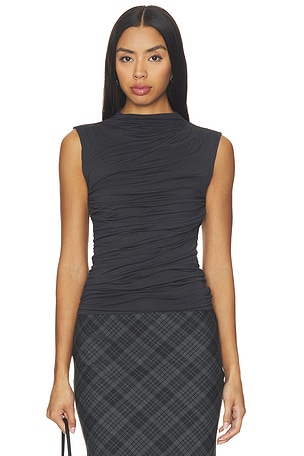 Fluid Viscose Jersey Sleeveless Twist Top Enza Costa