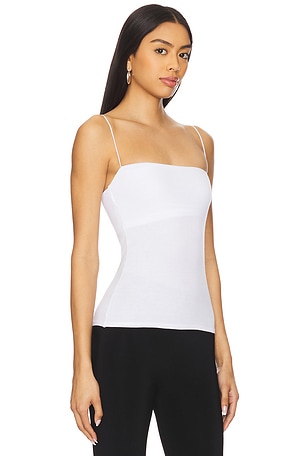 Enza Costa Essential Strappy Tank in White