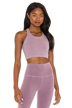 Electric Rose Bella Rib Bralette in Mauve REVOLVE
