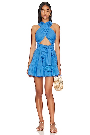 erika pena blue dress Erika Peña VALERIA MAXI DRESS PROSECCO GOLD / O/S