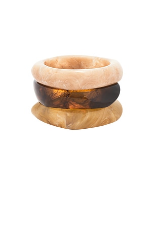 Resin Bangles Set Of 3 Epifene