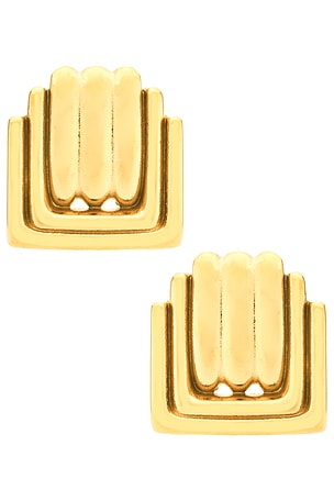 Square Renaissance Stud Earrings Epifene
