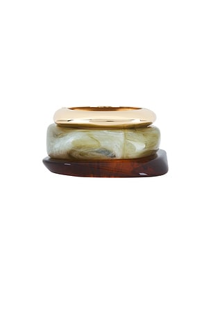 Epifene Bangles Set Of 3 in Brown