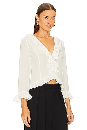 Equipment Yasmina Blouse in White