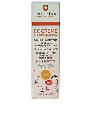 erborian Travel CC Cream Buildable Tinted Color Corrector with SPF 25 in Dore