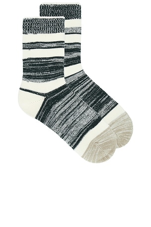 Cotton Heather Stripe Sock Eterne