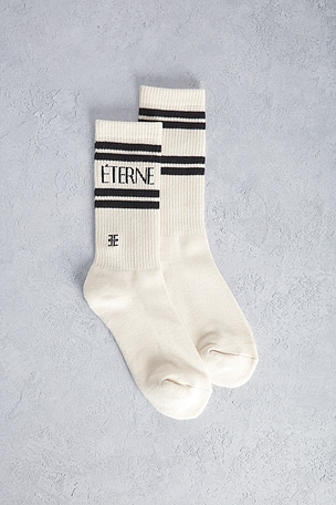 Cotton Logo Sport Sock Eterne