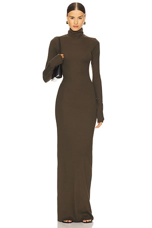 Long Sleeve Turtleneck Maxi Dress Eterne