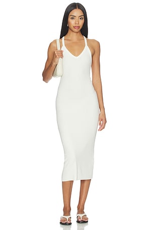 V-neck Racerback Midi Dress Eterne