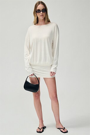 Boatneck Mini Dress Eterne