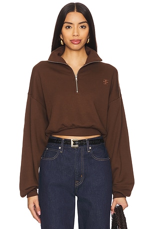 Cropped Half Zip Sweatshirt Eterne