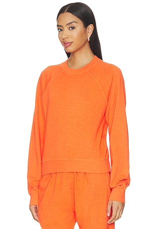 Eterne Shrunken Raglan Sweatshirt in Orange