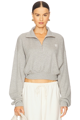 Cropped Half Zip Sweatshirt Eterne