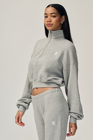 Cropped Half Zip Sweatshirt Eterne