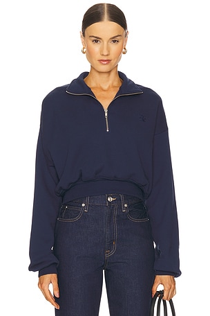 Cropped Half Zip Sweatshirt Eterne