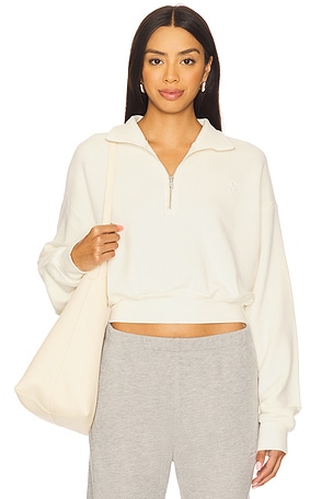 Cropped Half Zip Sweatshirt Eterne