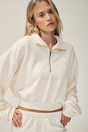 Cropped Half Zip Sweatshirt Eterne