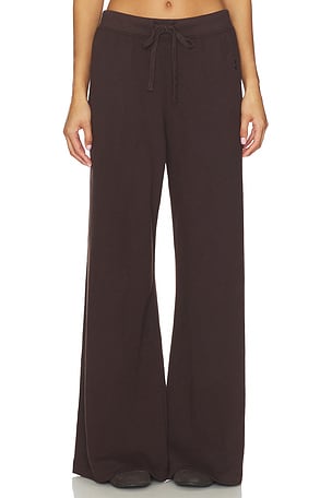 Drawstring Lightweight French Terry Wide Leg Sweatpant Eterne