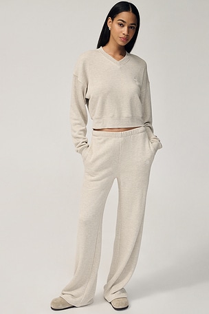 CALÇA DE MOLETOM OVERSIZED DE PERNA LARGA Eterne