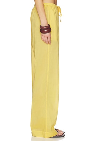 Eterne Cotton Brody Pant in Yellow