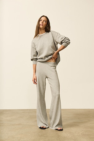 Cotton Cashmere Wide Leg Lounge Pant Eterne