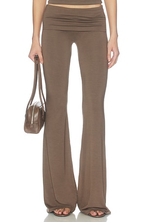 Soft Jersey Foldover Flare Pant Eterne