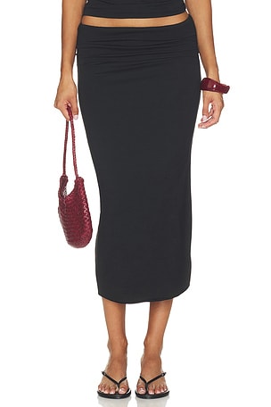 Elsa Soft Jersey Midi Skirt Eterne