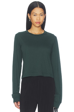 Cotton Long Sleeve Boxy Tee Eterne
