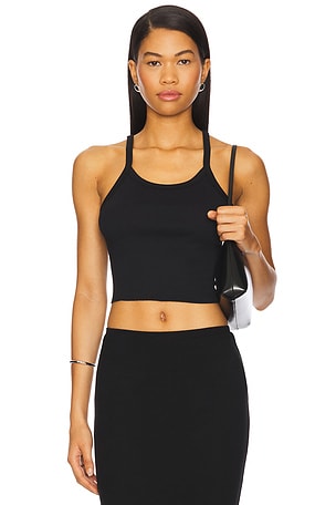 Cropped Rib Tank Top Eterne