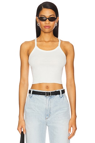 Cropped Rib Tank Top Eterne