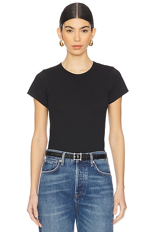 Fitted Crewneck Short Sleeve Top Eterne