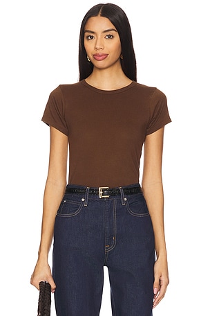 Fitted Crewneck Short Sleeve T-Shirt Eterne