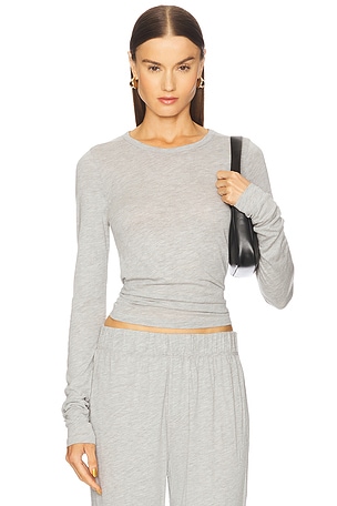Fitted Crewneck Long Sleeve T-Shirt Eterne