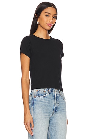 Eterne Short Sleeve Baby Tee in Black