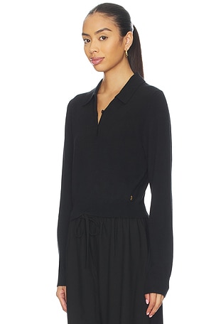 Eterne Long Sleeve Journey Top in Black