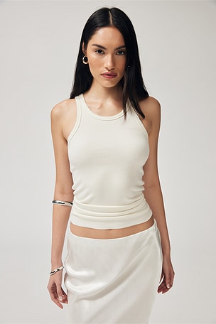 High Neck Fitted Tank Top