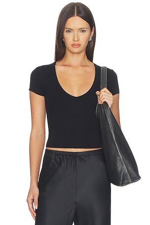 Short Sleeve V-neck Baby Tee Eterne