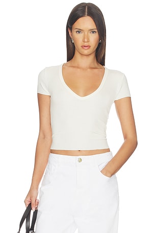 Short Sleeve V-neck Baby Tee Eterne